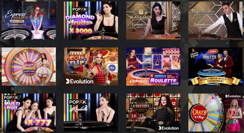 bahislion canlı casino masaları