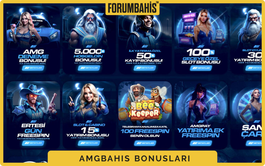 Amgbahis bonuslar sekmesi, turnuva bonus ve ödül havuzu bilgisi