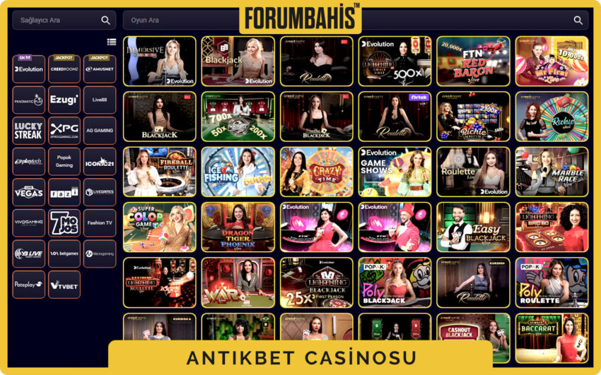 Antikbet casino bonus alanı, free spin bonus ve slot etiketleri