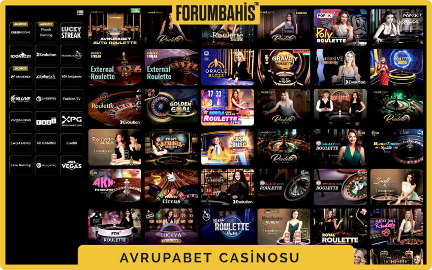 Avrupabet casino favoriler bölümü, son oynananlar ve öneriler