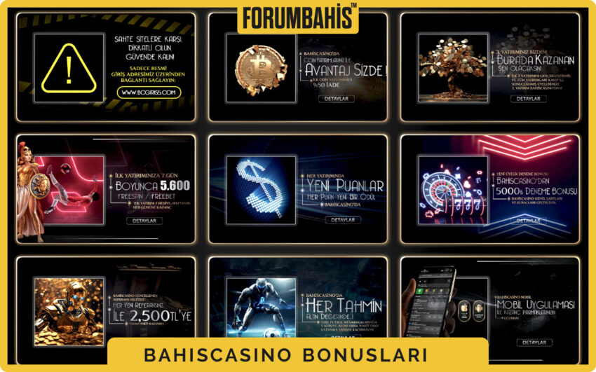 Bahiscasino bonuslar sekmesi, turnuva bonus ve ödül havuzu bilgisi