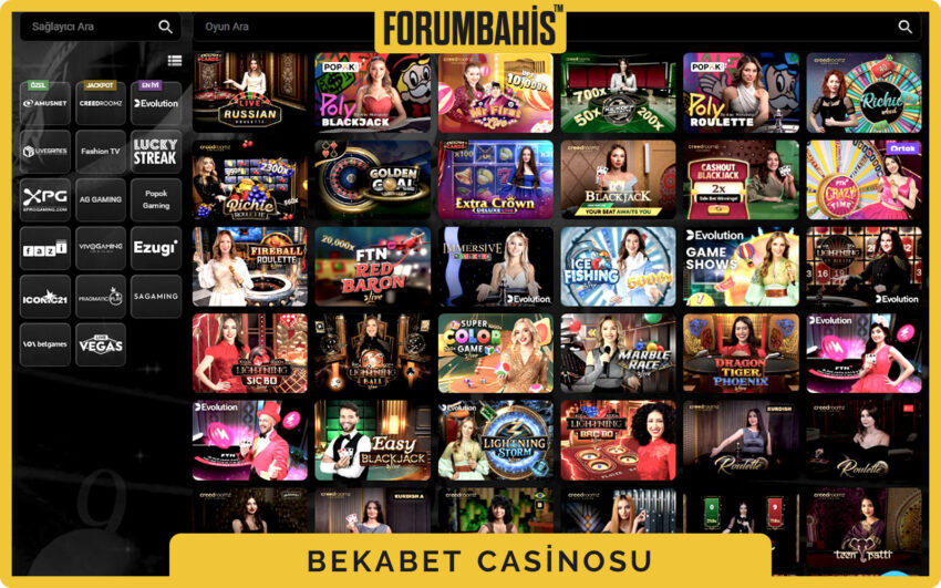 Bekabet casino kategori etiketleri, yeni, popüler ve önerilen