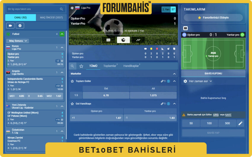 Bet10Bet basketbol bahisleri, handikap ve toplam sayı pazarları