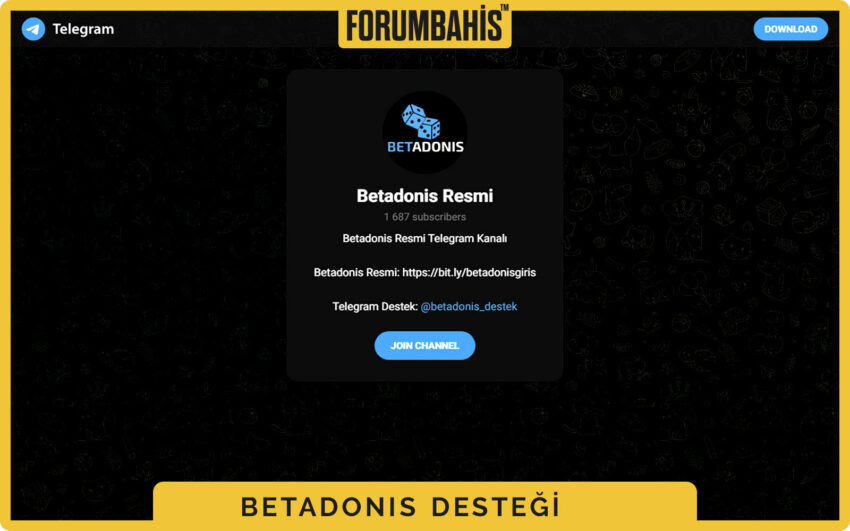 Betadonis hesap sorunları sekmesi, şifre yenileme adımları ve destek linki