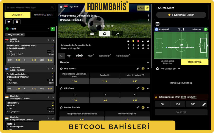 Betcool bonus merkezi, cashback bonus ve iade yüzdesi vurgulu