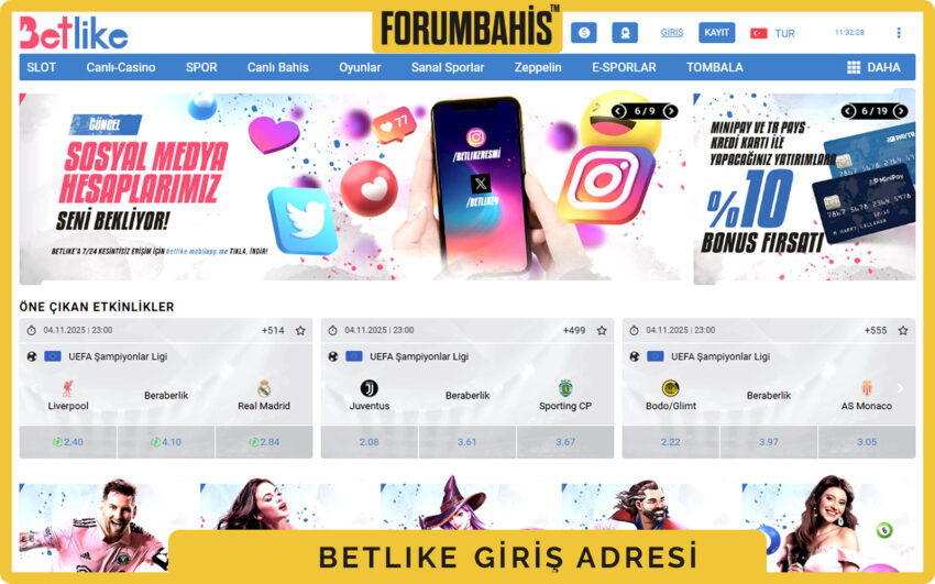Betlike giriş formu, şifre güvenlik uyarısı ve Şifre Sıfırla linki
