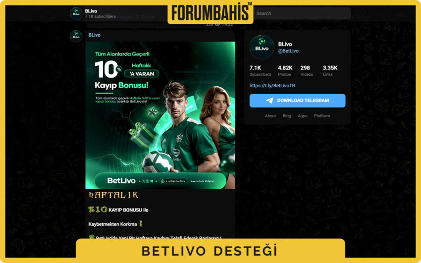 Betlivo arıza duyuruları kutusu, planlı bakım bilgisi ve destek önerisi