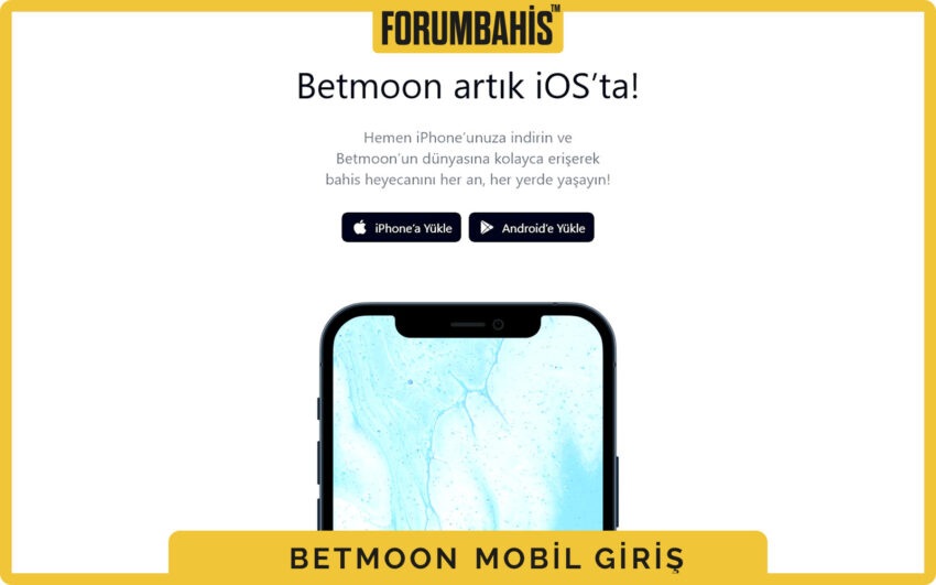Betmoon mobil uygulama tanıtım bannerı, indir ve kurulum adımları