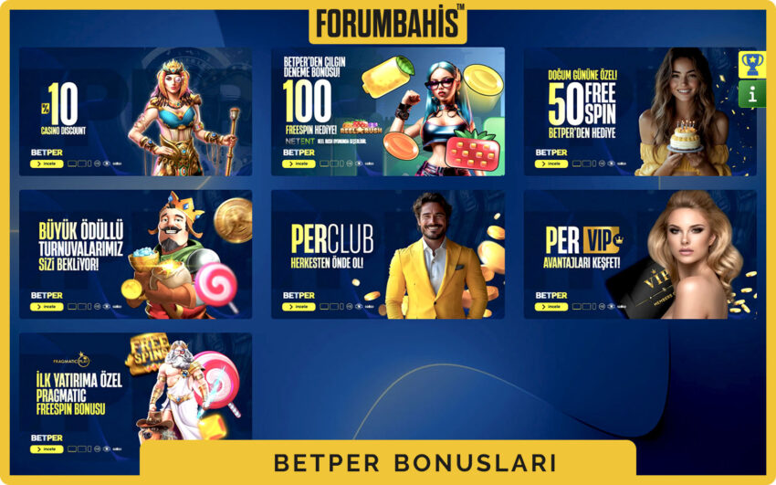 Betper bonuslar bölümü, yatırım bonus ve çevrim şartı etiketi