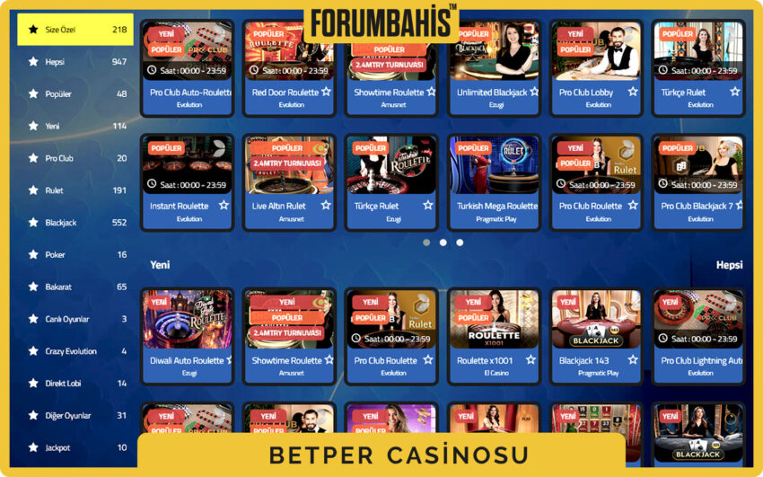 Betper casino canlı oyun şovları, Monopoly ve Crazy Time kartları