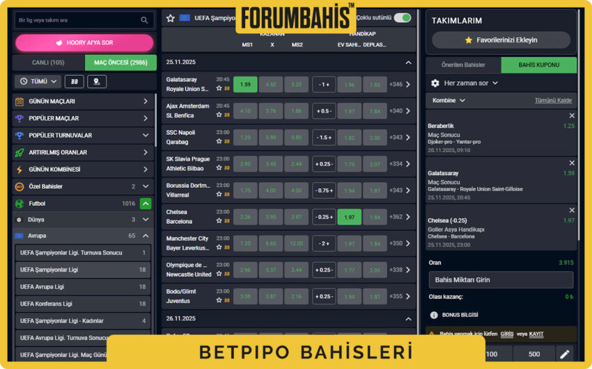 Betpipo renk paleti, yeşil tonlar ve beyaz arka plan üzerinde giriş formu