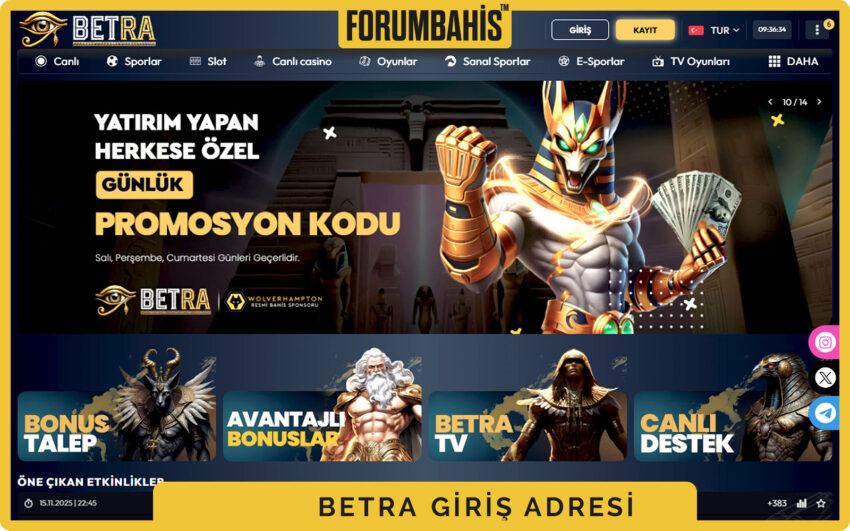 Betra açılış ekranı, cookie bilgilendirme barı ve giriş butonu görünür