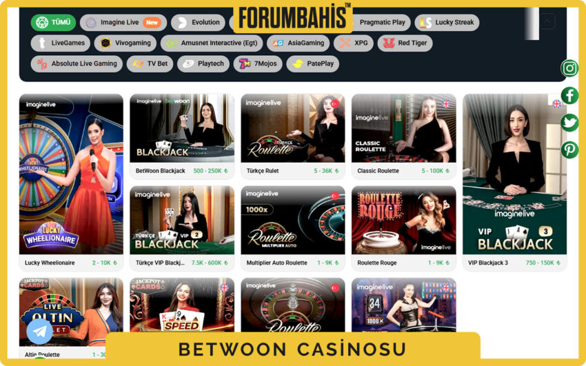 Betwoon canlı casino bonus kutuları, rulet ve blackjack odaklı bonus seçenekleri