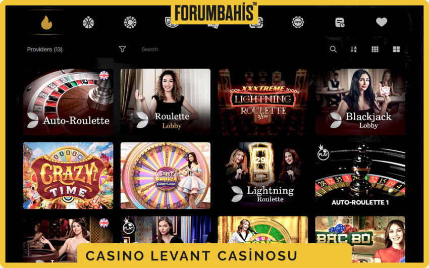 CasinoLevant casino banner alanı, kampanya duyurusu ve üst barda giriş