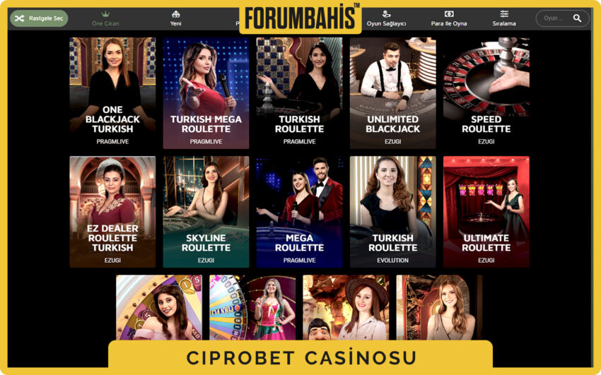 Ciprobet casino jackpot sekmesi, artan ikramiyeli slotlar