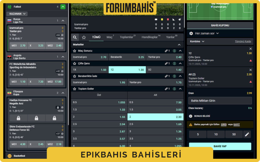 Epikbahis casino filtre paneli, volatilite ve RTP seçenekleri