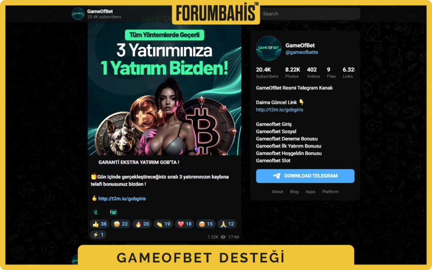 Gameofbet hesap sorunları sekmesi, şifre yenileme adımları ve destek linki