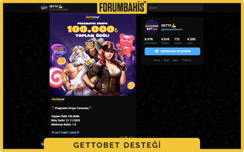 Gettobet para yatırma yardımı, yöntem açıklamaları ve destek bağlantısı