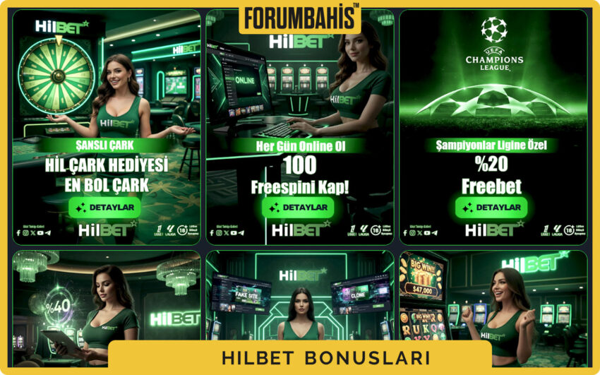 Hilbet bonuslar sekmesi, turnuva bonus ve ödül havuzu bilgisi
