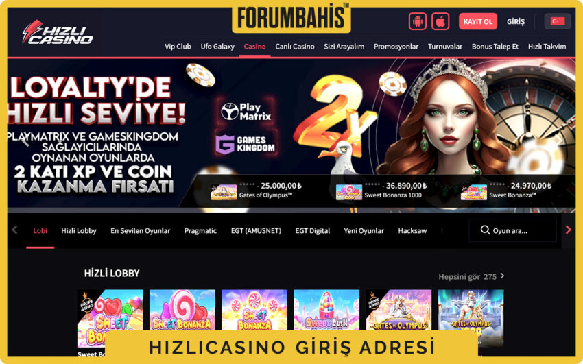 Hizlicasino casino oturum alanı, giriş yap ve kayıt ol bağlantıları