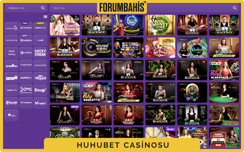Huhubet casino slot ızgarası, popüler oyunlar ve “yeni” etiketleri