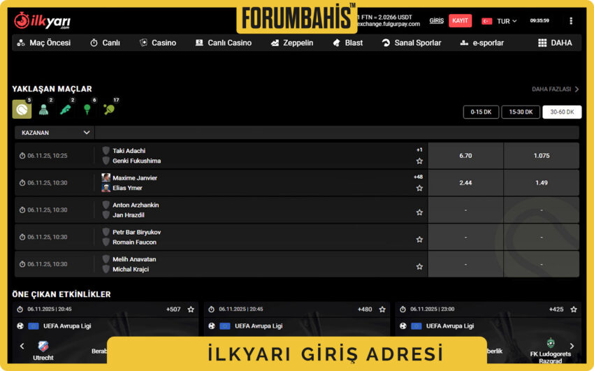 Ilkyari slider geçiş efekti, kampanya görseli ve Kayıt Ol yanında giriş