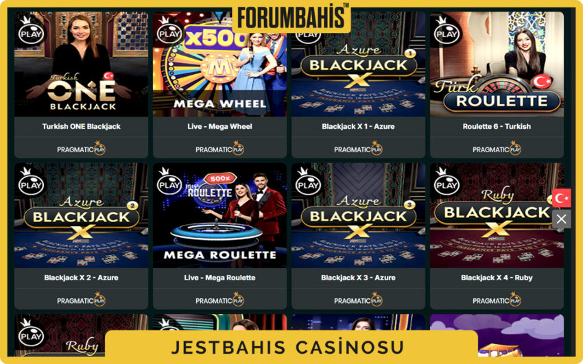 Jestbahis casino banner alanı, kampanya duyurusu ve üst barda giriş