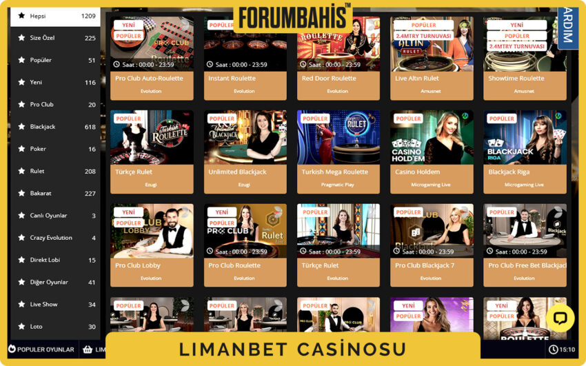 Limanbet casino sağlayıcı menüsü, Pragmatic ve Hacksaw seçenekleri
