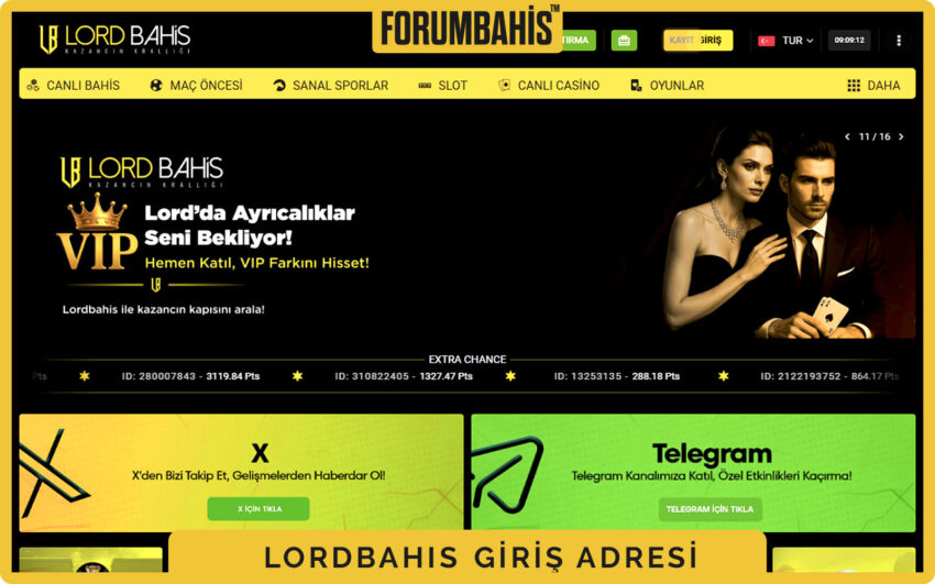 Lordbahis giriş ekranı, sağ üstte Giriş ve Kayıt Ol butonları, yeşil–beyaz tema