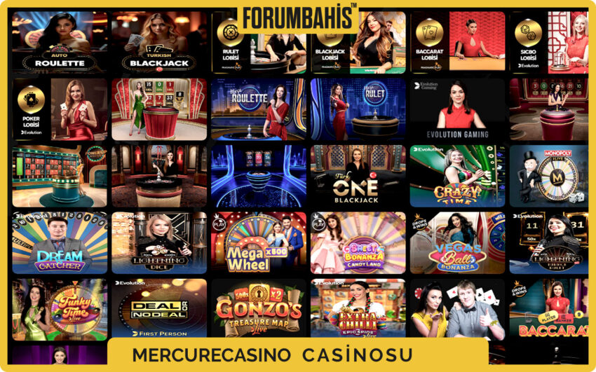 MercureCasino casino kategorileri, jackpot, megaways ve klasik slotlar