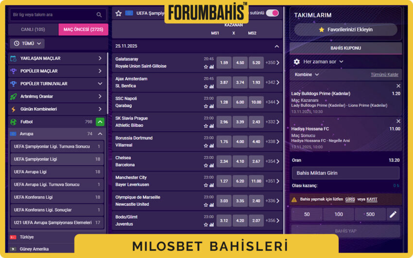 Milosbet casino hızlı filtreler, minimum bahis ve bonus uygunluğu