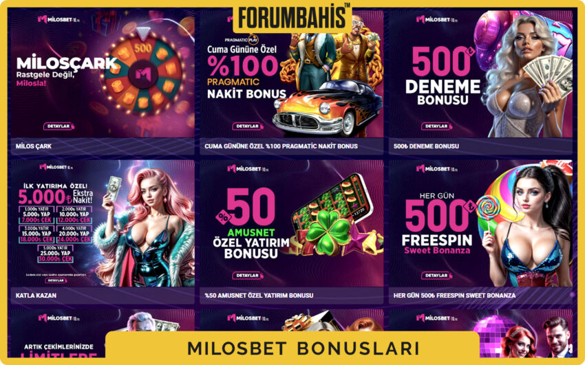 Milosbet bonuslar sekmesi, turnuva bonus ve ödül havuzu bilgisi