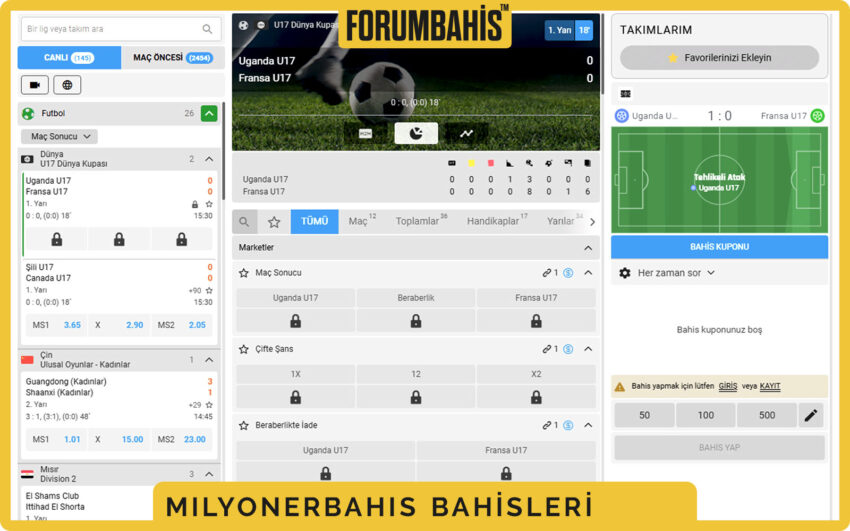 Milyonerbahis giriş sayfası, masaüstü yerleşiminde iki sütun ve sağda login formu