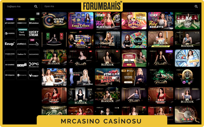 Mrcasino canlı casino tablo görünümü, masa limitleri ve koltuk durumu