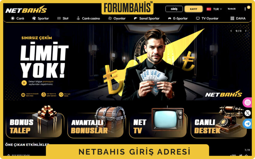Netbahis casino oturum alanı, giriş yap ve kayıt ol bağlantıları
