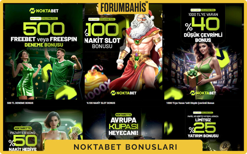 Noktabet bonuslar genel görünüm, tüm bonus listesi ve filtre etiketleri