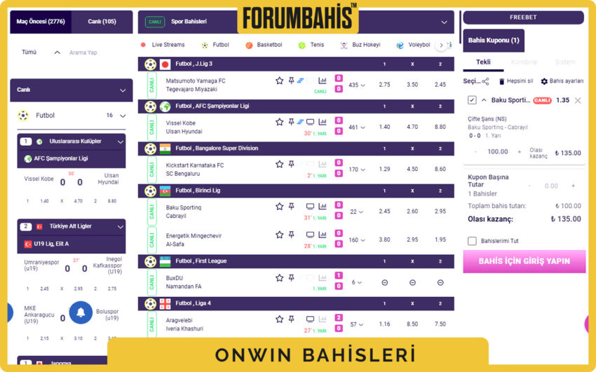 Onwin sosyal medya kutuları, Instagram üzerinden destek duyuruları