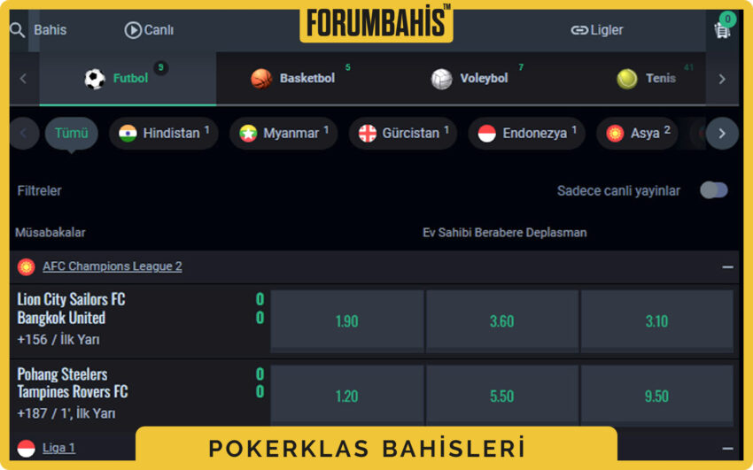 Pokerklas lisans tabı, ülke kodu ve lisansın geçerli olduğu bölgeler