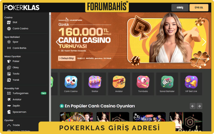 Pokerklas giriş formu, şifre güvenlik uyarısı ve Şifre Sıfırla linki