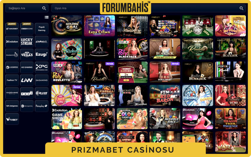 Prizmabet casino rulet lobisi, Avrupa ve Lightning varyantları
