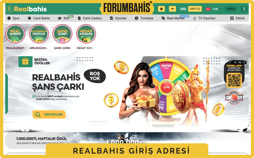Realbahis giriş formu, şifre güvenlik uyarısı ve Şifre Sıfırla linki