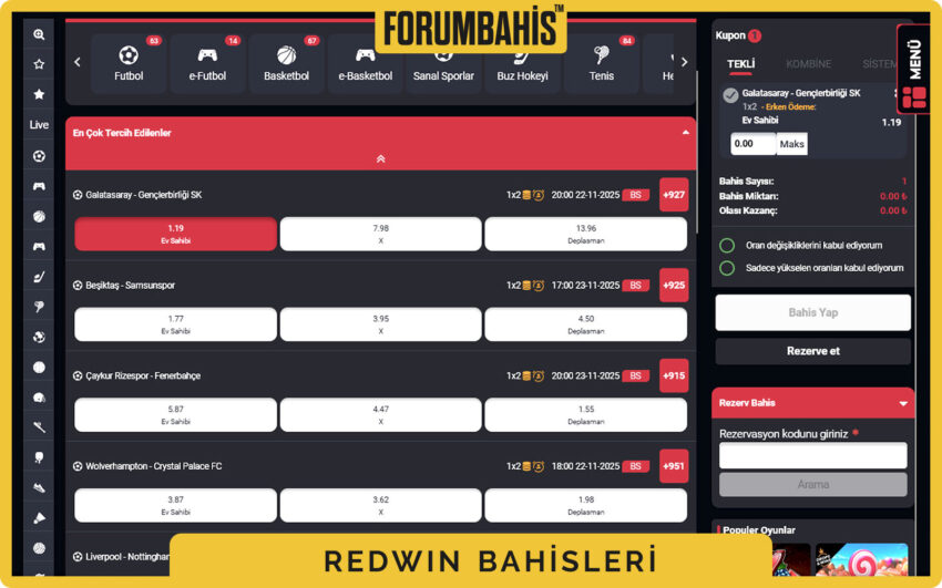 Redwin lisans tabı, ülke kodu ve lisansın geçerli olduğu bölgeler