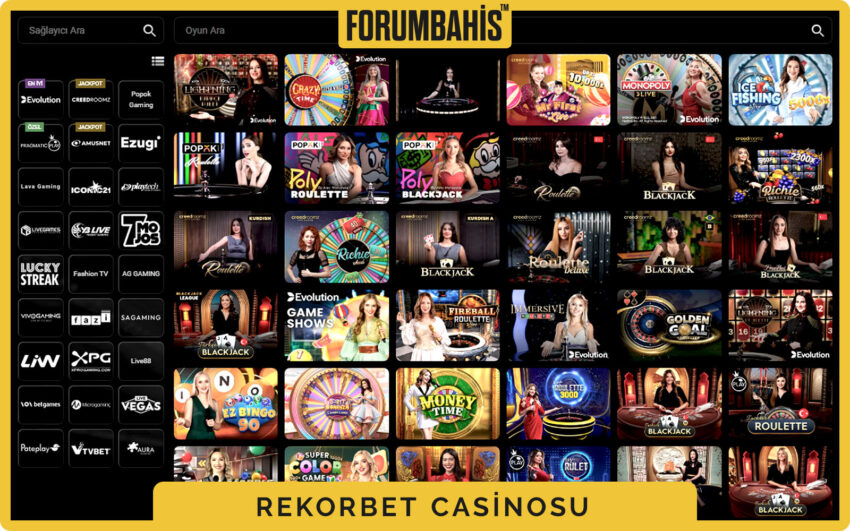 Rekorbet casino kategori etiketleri, yeni, popüler ve önerilen