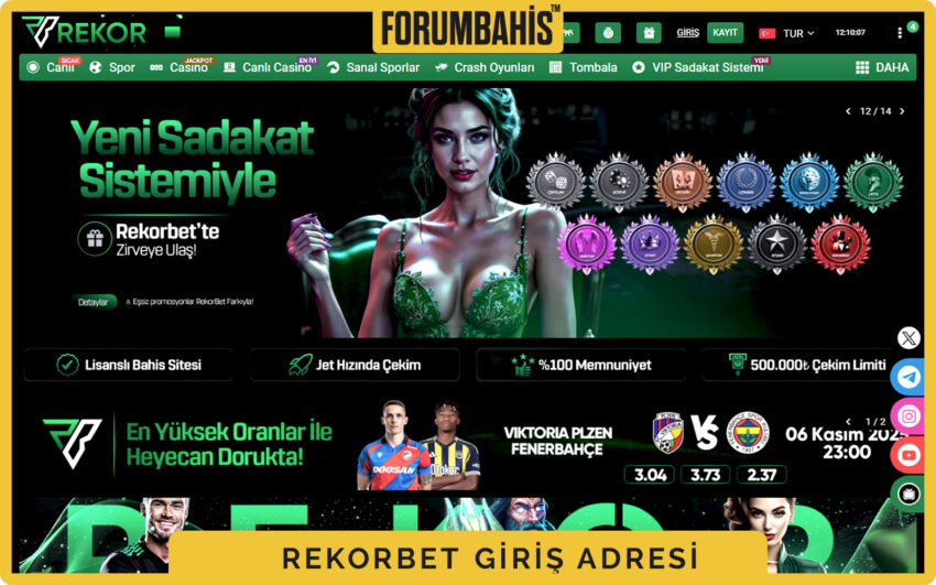 Rekorbet login alanı, kullanıcı adı placeholder metni ve büyük Giriş tuşu