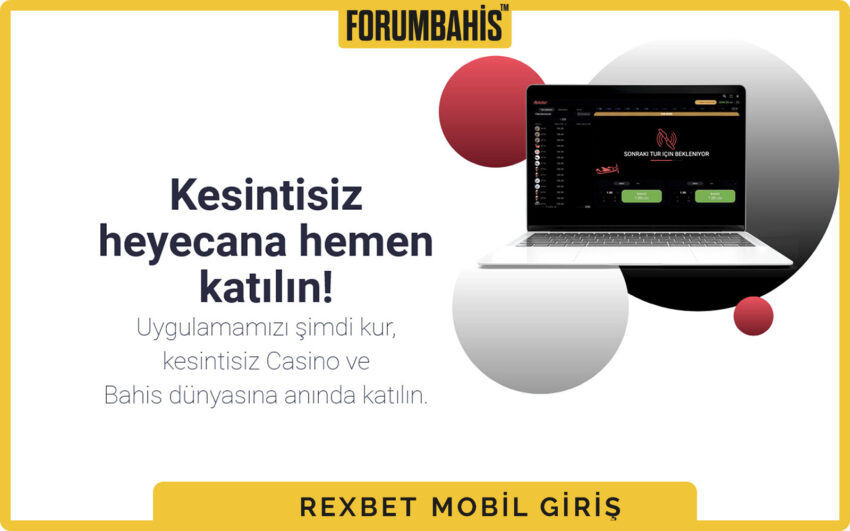 Rexbet mobil ana slider, kampanya görseli ve tek tıkla katıl butonu
