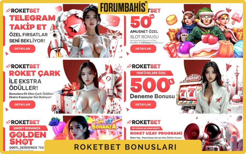 Roketbet bonuslar sekmesi, turnuva bonus ve ödül havuzu bilgisi