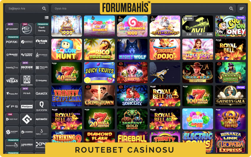 Routebet casino banner alanı, kampanya duyurusu ve üst barda giriş