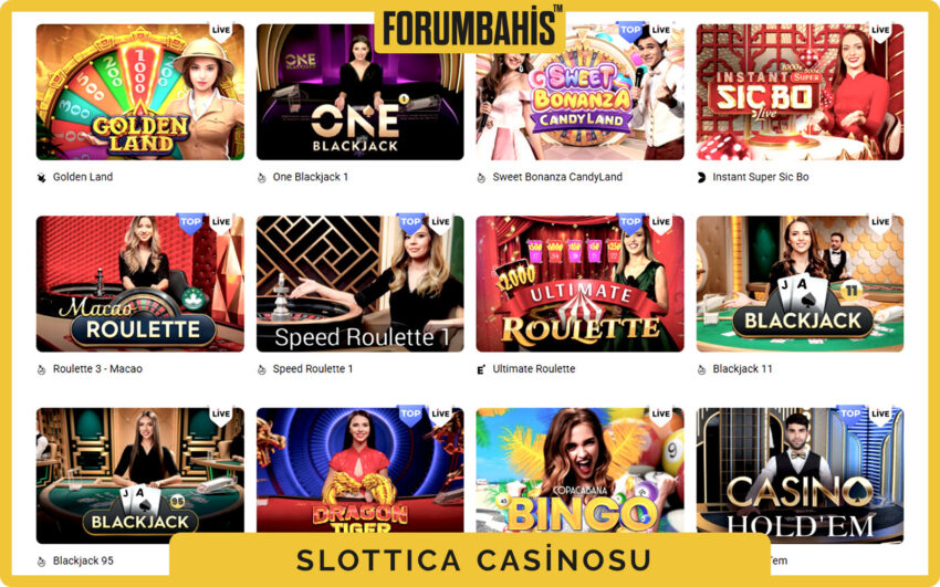SlotticaCasino casino jackpot sekmesi, artan ikramiyeli slotlar