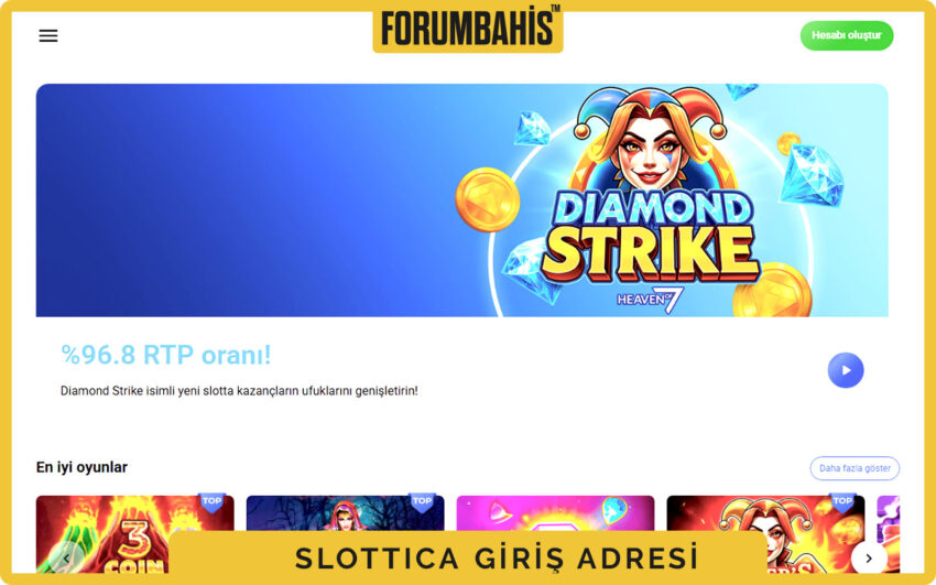 SlotticaCasino renk paleti, yeşil tonlar ve beyaz arka plan üzerinde giriş formu