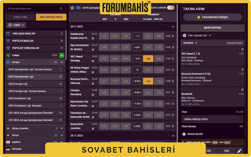 Sovabet giriş formu, şifre güvenlik uyarısı ve Şifre Sıfırla linki